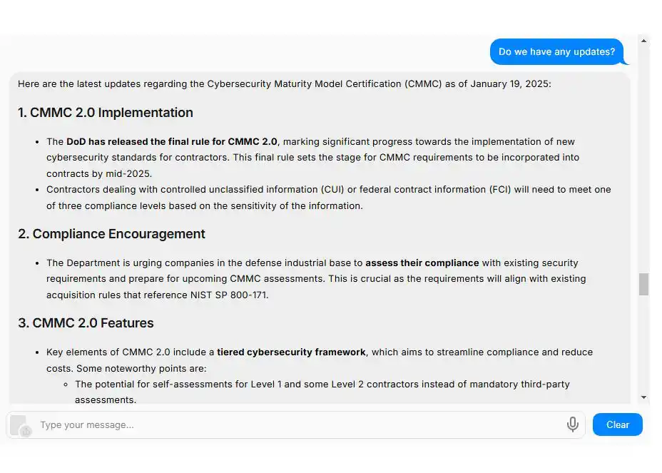 CMMC_Live Screen
