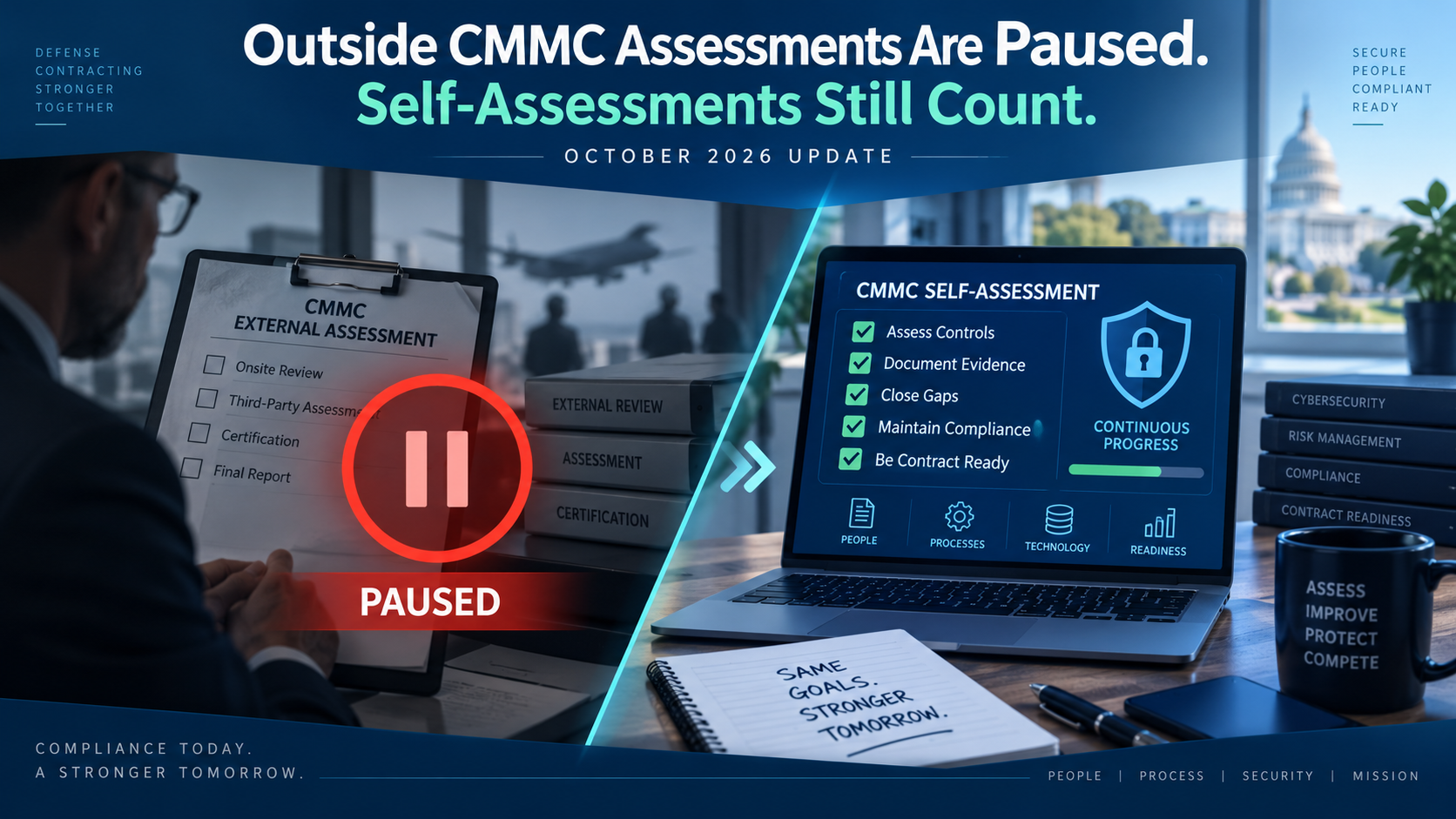 CMMC Assessments Paused, Readiness Continues